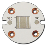 Copper PCB for Cree/Osram/Philips LED, with cup hole